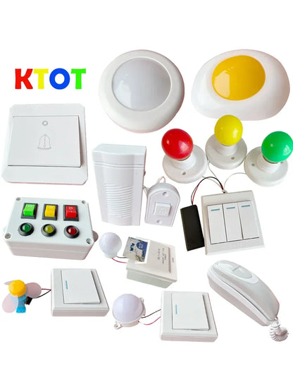 DIY Busy Board Montessori Education Wooden Toy Accessories Cognitive Training Infant Early Education Skills Learning Wooden Game