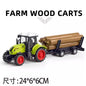 Farm Tractor Car Toy Pull-back Toy Model Simulation Harvester Vehicle Early Education Gifts Boy Children Tractor Car Gifts