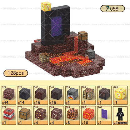 Magnetic Building Blocks Kid Toys Magnet Cube Set Mine World for Age 3+ Boys Girls DIY Model Children Magnets Toys Sensory Gifts