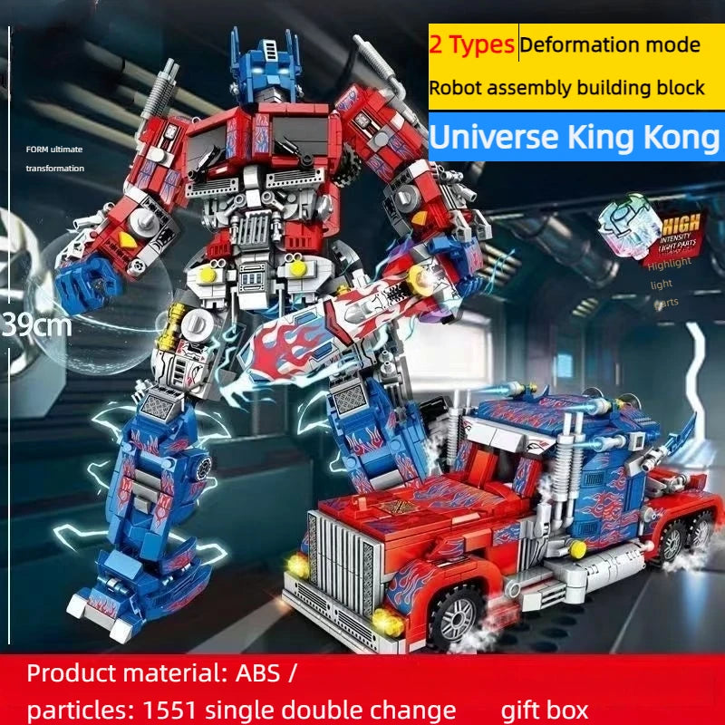 Deformation Race Cars Building Blocks PrimeTrucks Trailers Robots Kits Child Kids Toys For Boys Adults Christmas Gifts