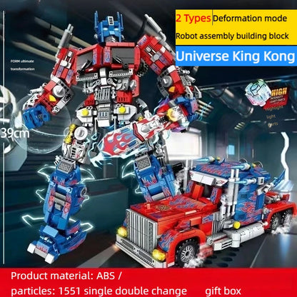 Deformation Race Cars Building Blocks PrimeTrucks Trailers Robots Kits Child Kids Toys For Boys Adults Christmas Gifts