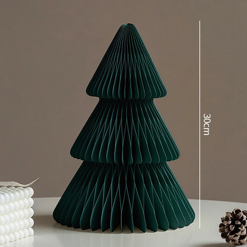Christmas Tree Ornament Christmas Decoration 2026 3D Honeycomb Ball Desk Accessories Xmas Tree Navidad Decoraciones