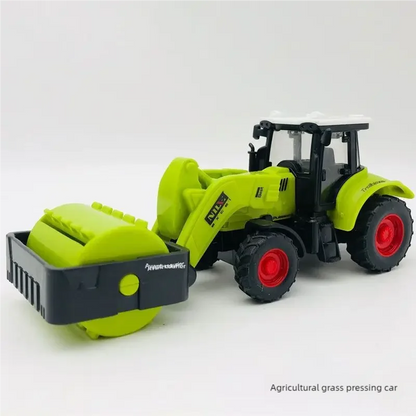 Farm Tractor Car Toy Pull-back Toy Model Simulation Harvester Vehicle Early Education Gifts Boy Children Tractor Car Gifts