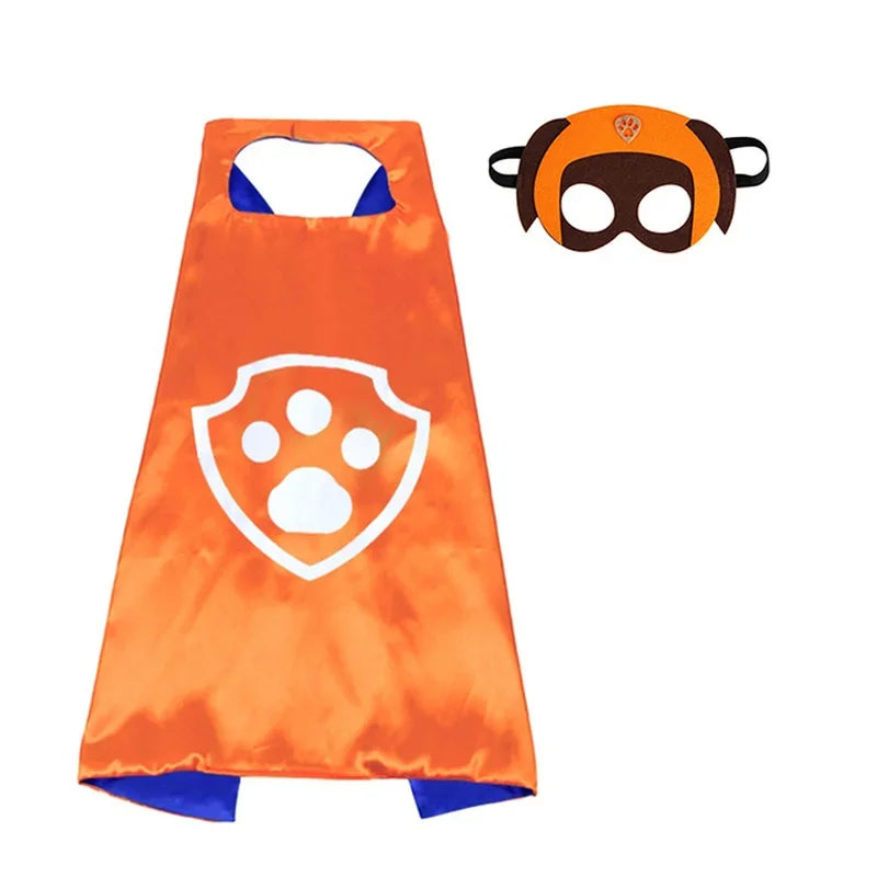 Cartoon Paw Patrol Toy Set Halloween Marshall Character Party Cosplay  Cosplay  Costume Patrola Kanina Mask Cloak Kid’s Toys