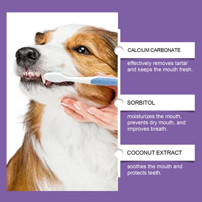 Probiotic Toothpaste for Pets:Eliminates Plaque,Freshens Breath,Gentle Teeth Cleaning&Oral Care,Shared by All Household Pets
