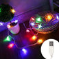 LED Star Fairy Lights Outdoor Chain Lights Garland Bulb String Lights Party Home Wedding Terrace Garden Christmas Decoration