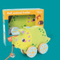 Montessori Early education Wooden Animal Car Toys Children Drag Car for kids Learning Walk and Have Fun Gift