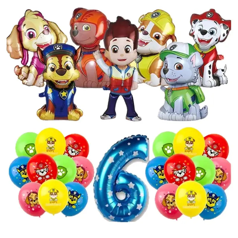 Paw Patrol Decoration For Birthday Paw Patrol Party Supplies Set Tableware Napkins Plates Balloons Decor Party Favors Gift Boy