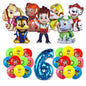 Paw Patrol Decoration For Birthday Paw Patrol Party Supplies Set Tableware Napkins Plates Balloons Decor Party Favors Gift Boy