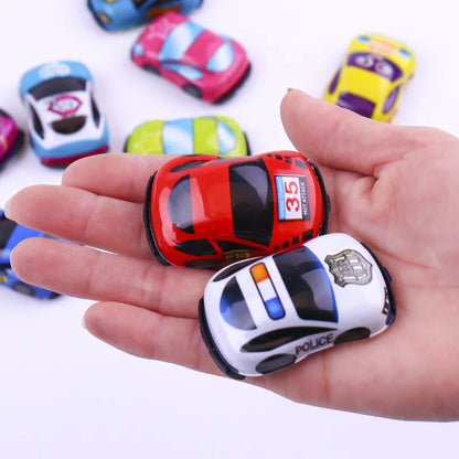 10pcs Cartoon Toys Pull Back Cars Plane Cute Plastic Toy Cars for Child Mini Car Model Funny Kids Toys Kindergarten Toys TMZ