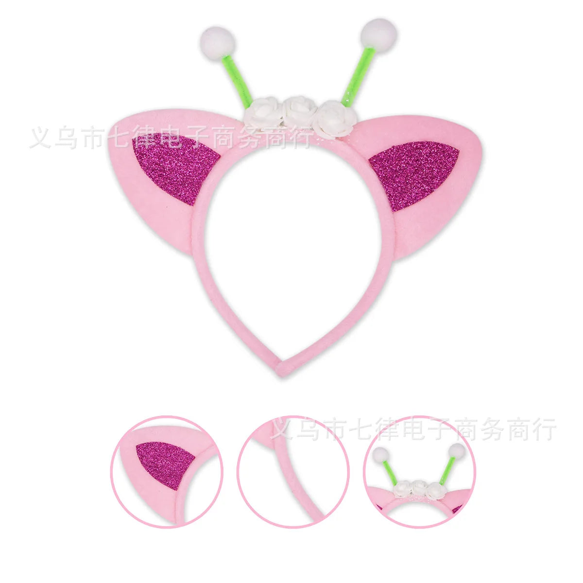 Gabbys Dollhouses Hair Accessories Girls Hairband Cute Cat Ear Hairpin Soft Decoration Party Supplies Headwear Birthday Gifts