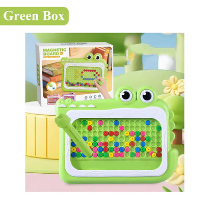 New Kids Magnetic Beads Doodle Board with Puzzle Pen  Drawing Toys  for Children 3-8 yearsMontessori Game Education Gift
