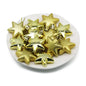 (12 Pcs/pack) 5cm Christmas Pendant Star Christmas Ball Pendant Electroplated Plastic Matte Mixed Decoration Accessory Party