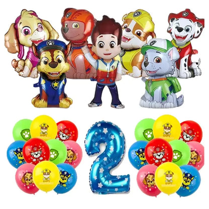 Paw Patrol Decoration For Birthday Paw Patrol Party Supplies Set Tableware Napkins Plates Balloons Decor Party Favors Gift Boy