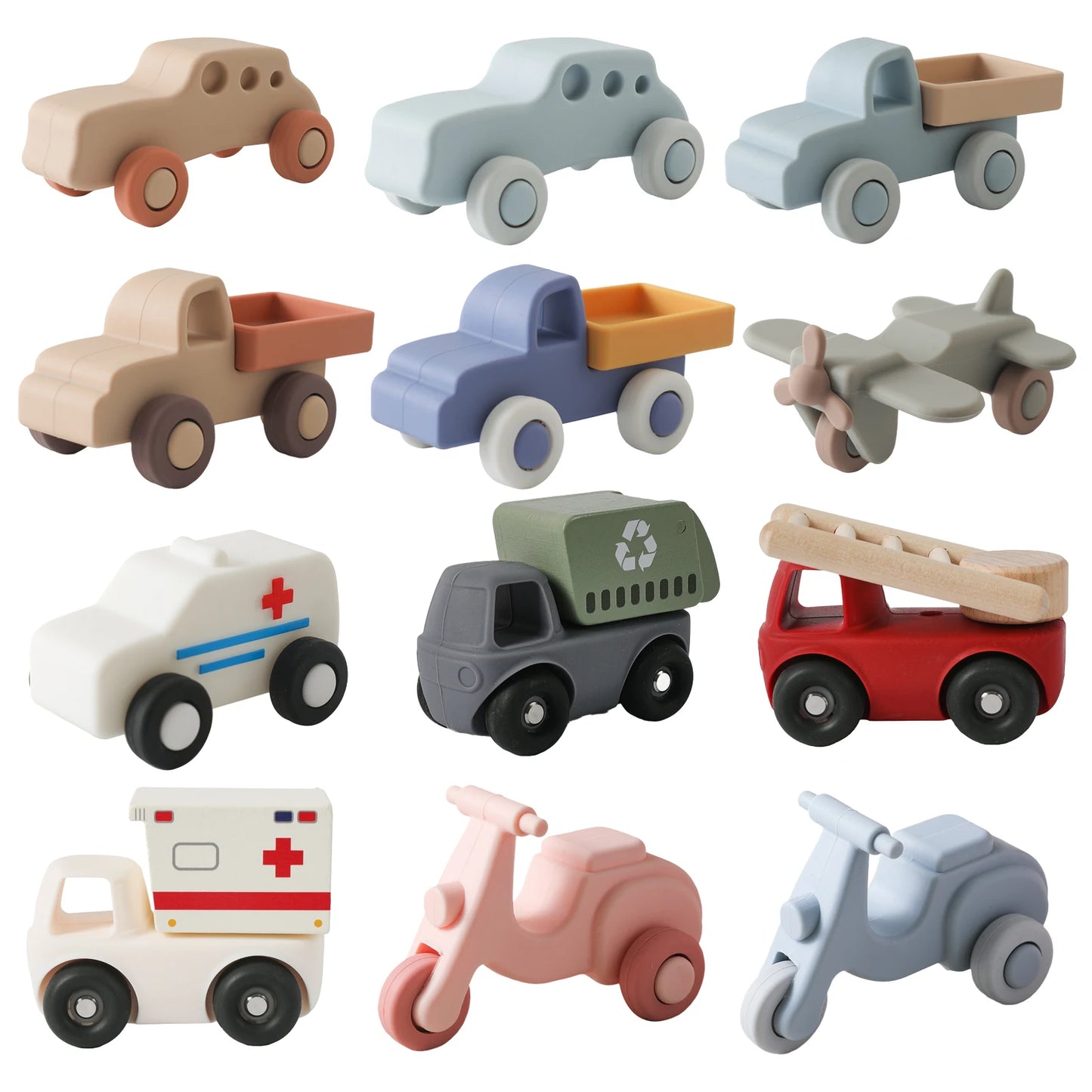 Baby Toys Montessori Silicone Car 0 12 Months Newborn Baby Things Silicone Baby Teether Toy Car Educational Toy Silicone Blocks