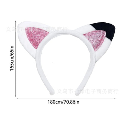 Gabbys Dollhouses Hair Accessories Girls Hairband Cute Cat Ear Hairpin Soft Decoration Party Supplies Headwear Birthday Gifts