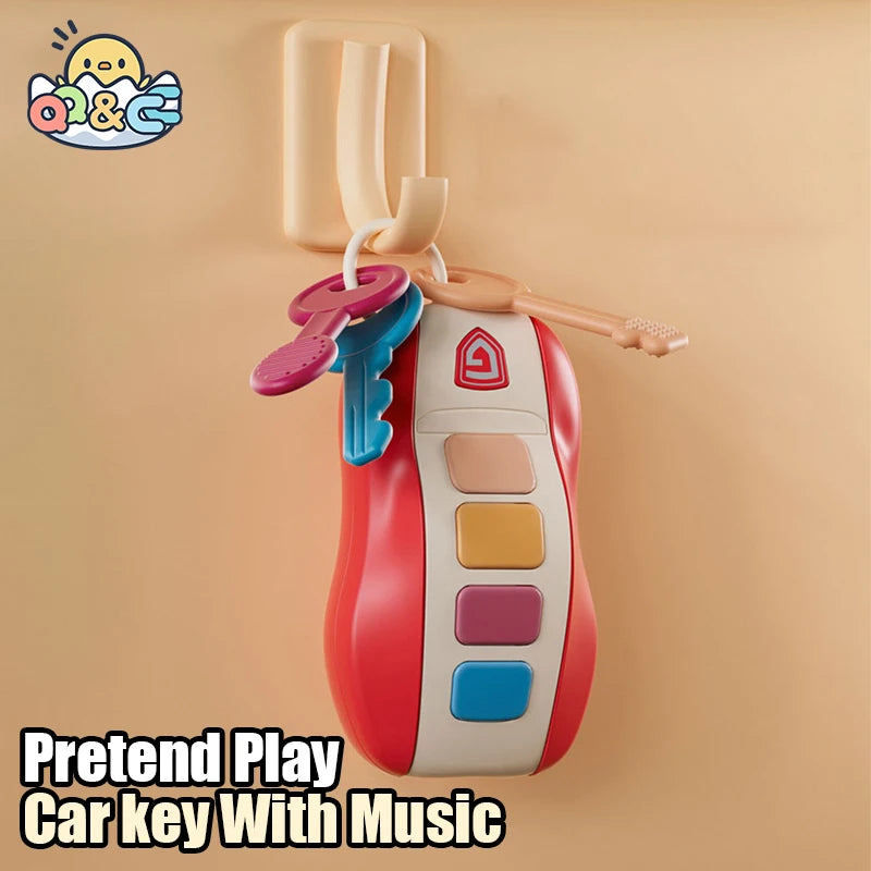 Simulation Toy Pretend Play Musical Car Key Vocal Smart Cars Pretend Play with Music Educational Children Toys for Baby Kid Gift