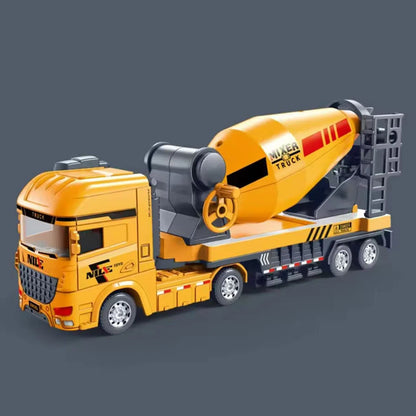 1pc-1/50 Simulation Alloy Head Diecasts Toy Engineering Vehicle Toy Excavator Crane Model Truck Car Toys for Boys Gifts Home Dec