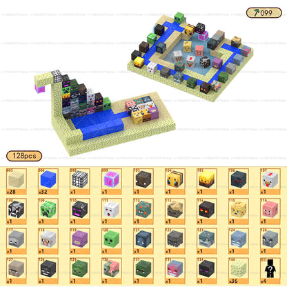 Magnetic Building Blocks Kid Toys Magnet Cube Set Mine World for Age 3+ Boys Girls DIY Model Children Magnets Toys Sensory Gifts