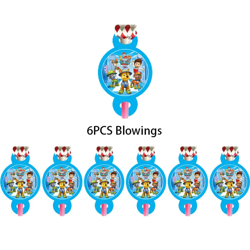 Paw Patrol Decoration For Birthday Paw Patrol Party Supplies Set Tableware Napkins Plates Balloons Decor Party Favors Gift Boy