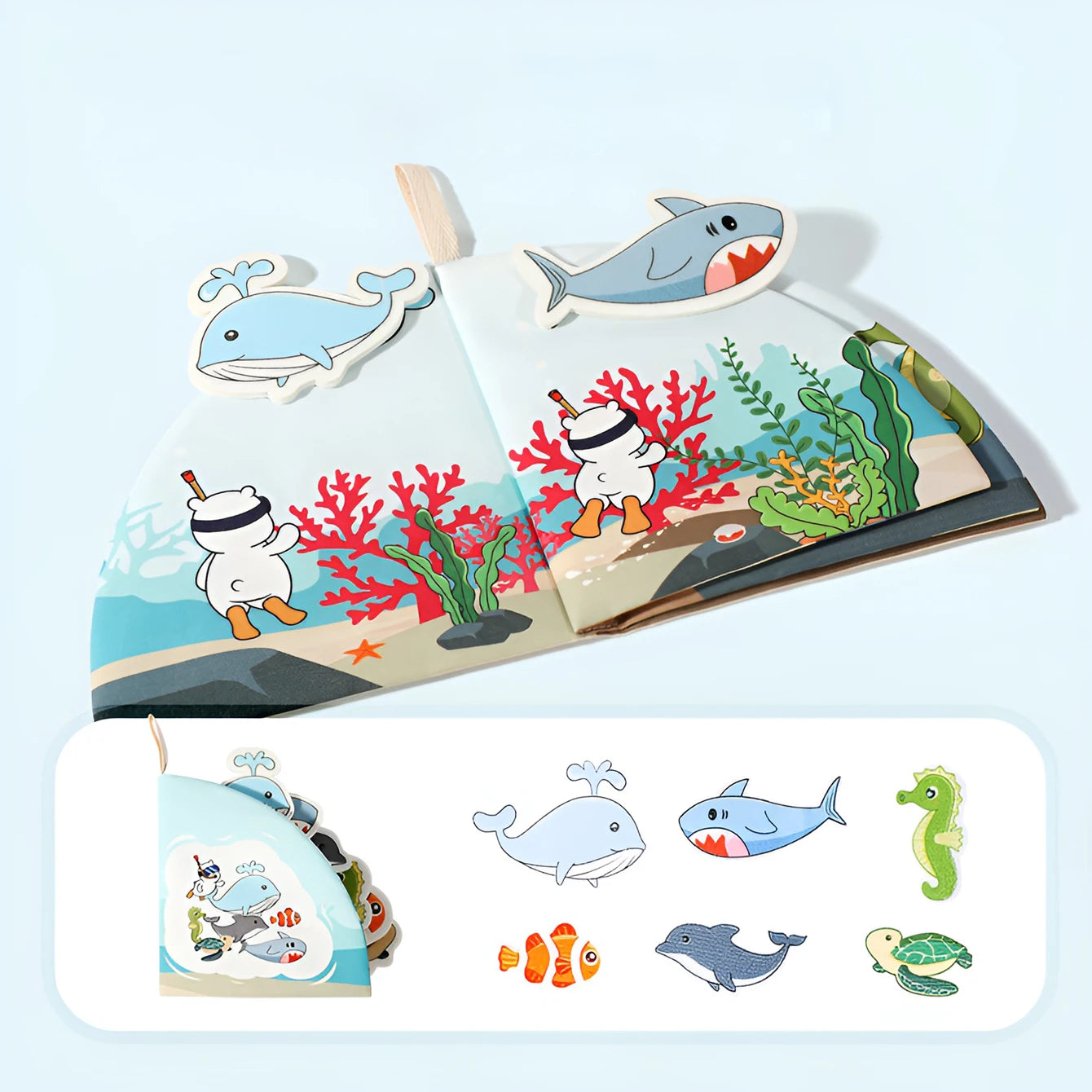 Children's tear book baby cloth book toy picture matching can tear paste repeatedly tear paste cloth art