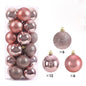 24Pcs 3/4/6CM Christmas Balls Big Ball Christmas Tree Pendant Ornaments for Party Decor 2025 New Year Navidad Gifts Accessory