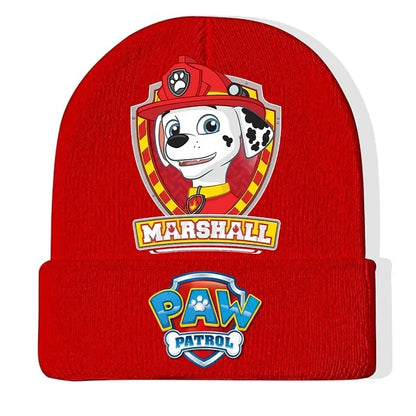 Paw Patrol Child Knitted Cap Chase Skye Rocky Beanies Winter Warm Hat Anime Accessories Cute Headgear Boy Girls Kids Bonnet Gift