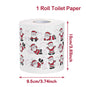 Christmas Toilet Roll Paper Happy 2026 New Year Christmas Supplies Xmas Tissue Roll Napkin Kitchen Tool Home Decoration New Year