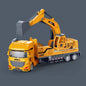 1pc-1/50 Simulation Alloy Head Diecasts Toy Engineering Vehicle Toy Excavator Crane Model Truck Car Toys for Boys Gifts Home Dec