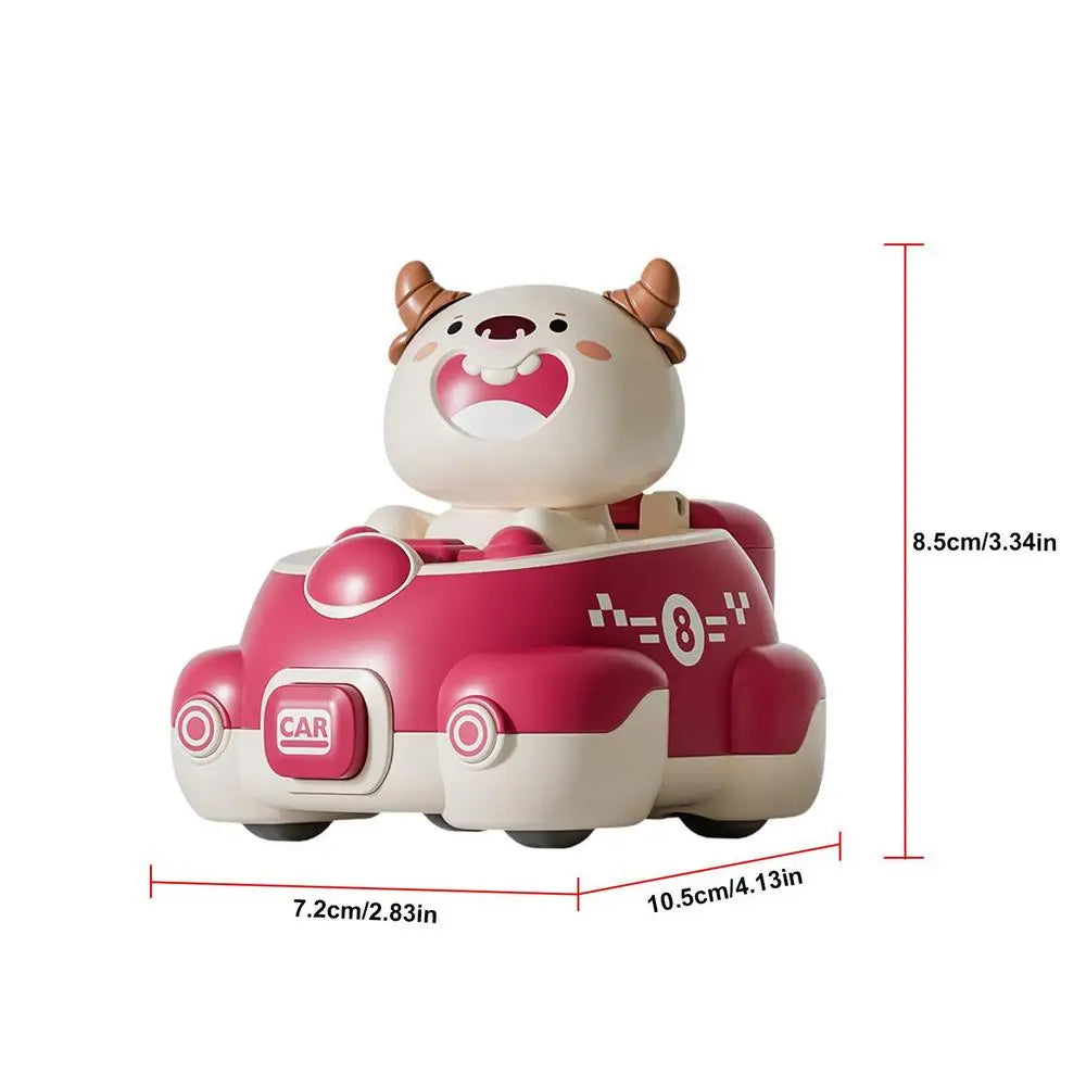Baby Toy Cars Gifts Press and Go Animal Car Educational Toys, Pull Back Cars Toys for Toddlers, Baby Animal Racing Cars
