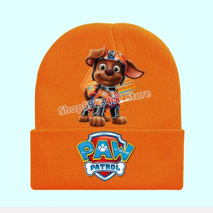 Paw Patrol Child Knitted Cap Chase Skye Rocky Beanies Winter Warm Hat Anime Accessories Cute Headgear Boy Girls Kids Bonnet Gift