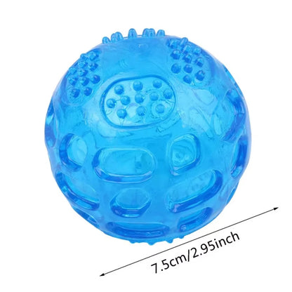 Pet Dog Cat Puppy Sounding Toys Polka Squeaky Tooth Cleaning Balls Playing Balls Pet Teeth Chew Toy Pet Chewing Accessories