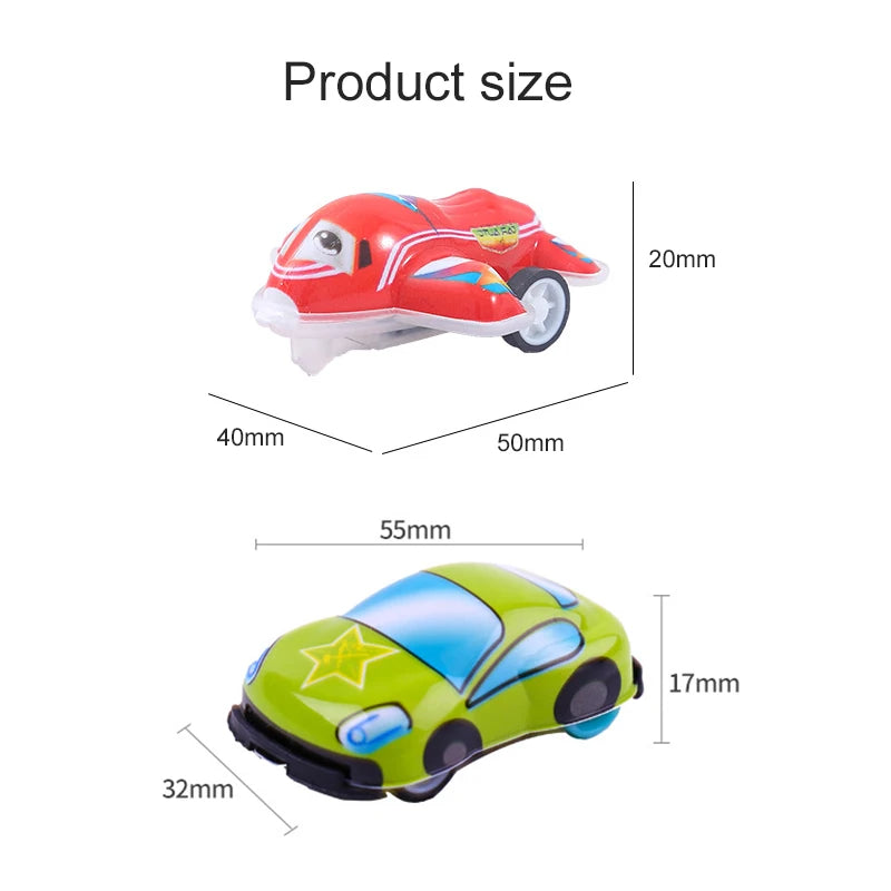 10pcs Cartoon Toys Pull Back Cars Plane Cute Plastic Toy Cars for Child Mini Car Model Funny Kids Toys Kindergarten Toys TMZ
