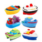 Mini Car Shaped Baby Shower Toy with Sprinkler Swimming Pool Bathtub & Beach Birthday Gift for Children Carrying Boat Feature