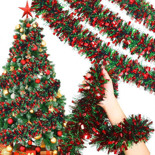 2m Premium Garland Decoration Ribbon Garland Ornaments Colorful Strips for Christmas Tree Bar Wedding Party Decoration Supplies