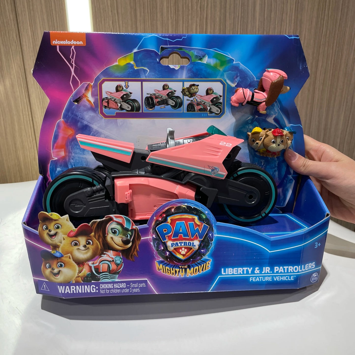 100% Original Paw Patrol Mighty Movie Liberty & Poms JR. Patrollers Rescue Figures Action Figure Birthday Christmas Gift