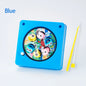 Mini Children's Fishing Toy Magnetic Fishing Rod Windup Chain Spinning Wheel Exercise Children's Hand Eye Coordination Ability