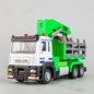 Diecast Alloy Truck Model 1/32 Logging Transport Engineering Truck Moveble Led Electric Vehicle Toys Fo Boys Children's Car Toy