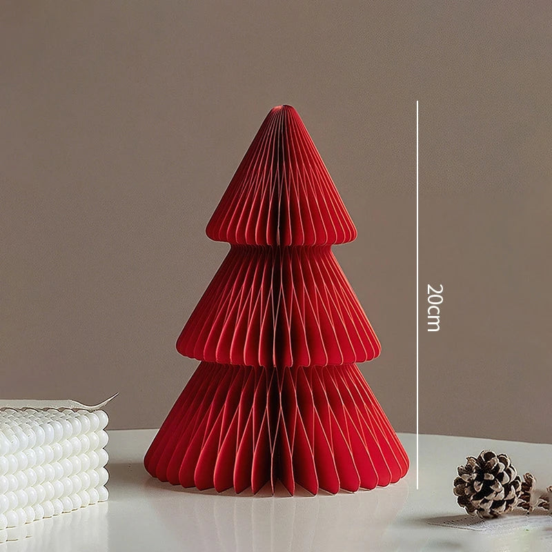 Christmas Tree Ornament Christmas Decoration 2026 3D Honeycomb Ball Desk Accessories Xmas Tree Navidad Decoraciones