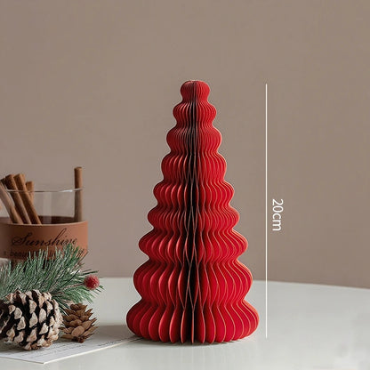 Christmas Tree Ornament Christmas Decoration 2026 3D Honeycomb Ball Desk Accessories Xmas Tree Navidad Decoraciones