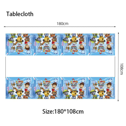 Paw Patrol Decoration For Birthday Paw Patrol Party Supplies Set Tableware Napkins Plates Balloons Decor Party Favors Gift Boy