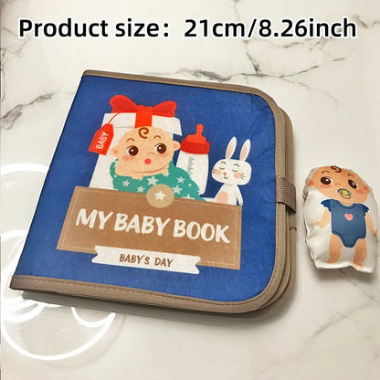Early Education English Interactive Cognitive Cloth Books Baby Learning Books Baby Soft Books Children's Toys