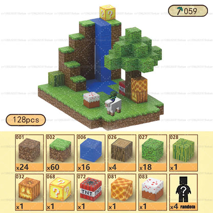 Magnetic Building Blocks Kid Toys Magnet Cube Set Mine World for Age 3+ Boys Girls DIY Model Children Magnets Toys Sensory Gifts