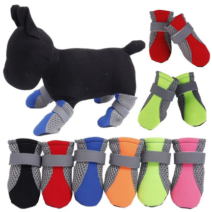 Pet Dog Boots for Small Breeds - Waterproof Puppy Shoes with Soft Sole, Anti-Slip Rain Boots for Chihuahua/Cats