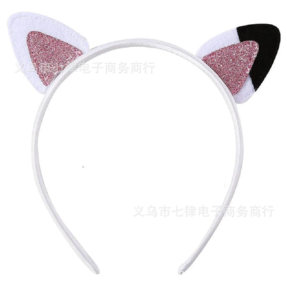 Gabbys Dollhouses Hair Accessories Girls Hairband Cute Cat Ear Hairpin Soft Decoration Party Supplies Headwear Birthday Gifts