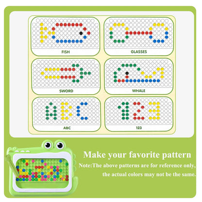 New Kids Magnetic Beads Doodle Board with Puzzle Pen  Drawing Toys  for Children 3-8 yearsMontessori Game Education Gift