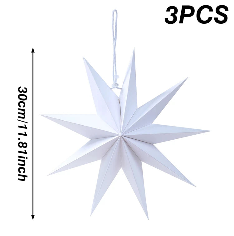 Hollow Star Hanging Pendants Christmas Decoration 2025 for Home Navidad Natal Noel Gifts Christmas Ornaments New Year 2026