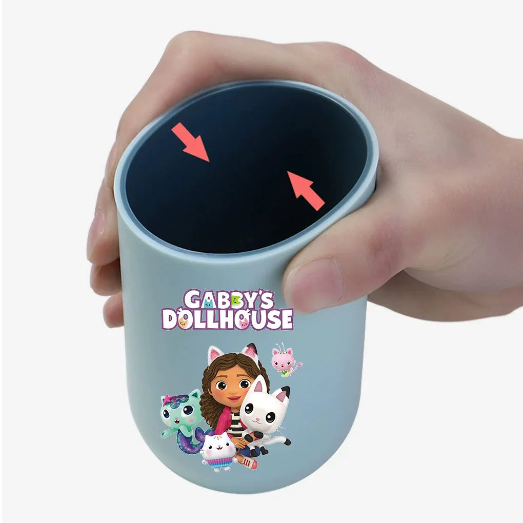 Gabby Dollhouse Water Cup Tooth Brushing Cups Anime Kawaii Cat Kids Toothg Cups Toothpaste Holders Kids Birthday Gift