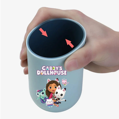 Gabby Dollhouse Water Cup Tooth Brushing Cups Anime Kawaii Cat Kids Toothg Cups Toothpaste Holders Kids Birthday Gift