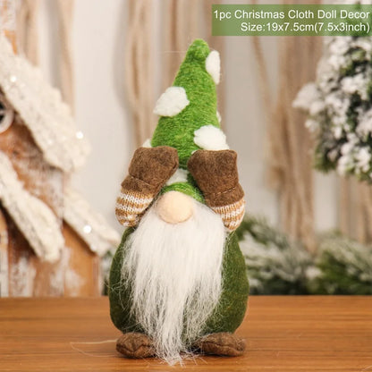 Gnome Christmas Doll Elf Merry Christmas Decorations For Home 2024 Cristmas Ornament Xmas Navidad Natal Happy New Year Gift 2025